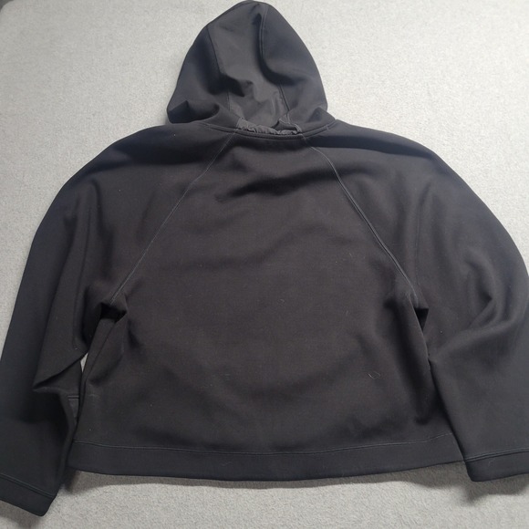 Athleta Get Set Sweatshirt Hoodie Pullover Black XL Raglan Activewear Jacket - Picture 6 of 9